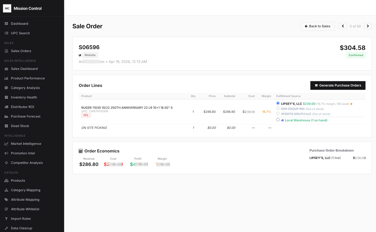 Sale Order with Purchase Order Generation